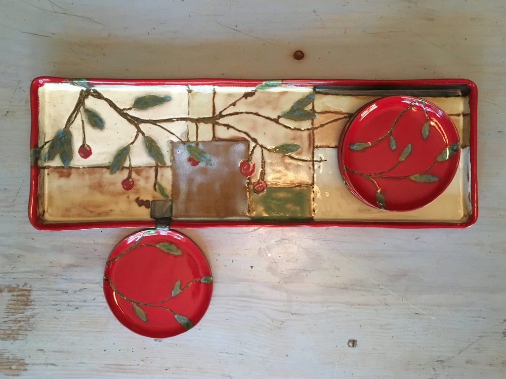 Cherry Platters + Rectangle