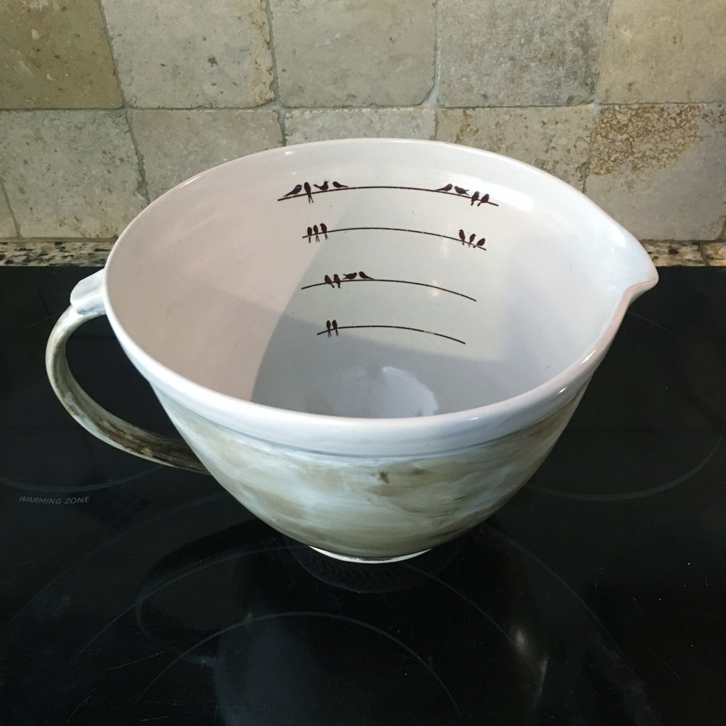 Mixing Bowl + Bird on a wire