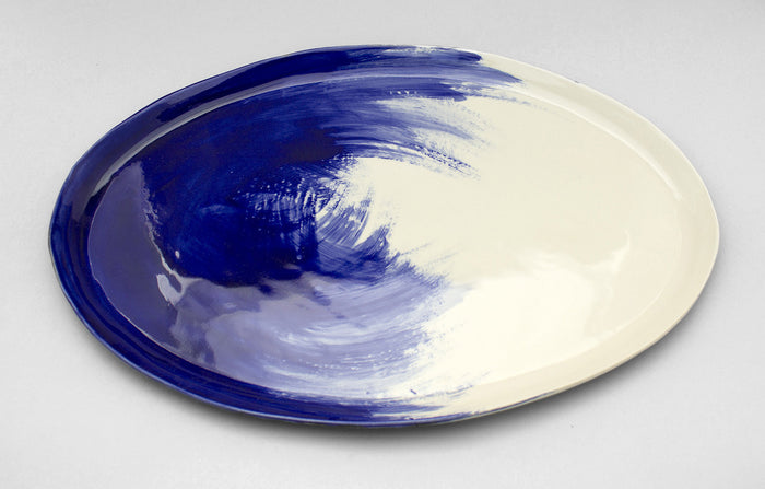 Citi Rustique Oval Platter — Sapphire Blue