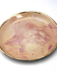 Citi Rustique Plates — Conch Pink + 24K Gold Rim