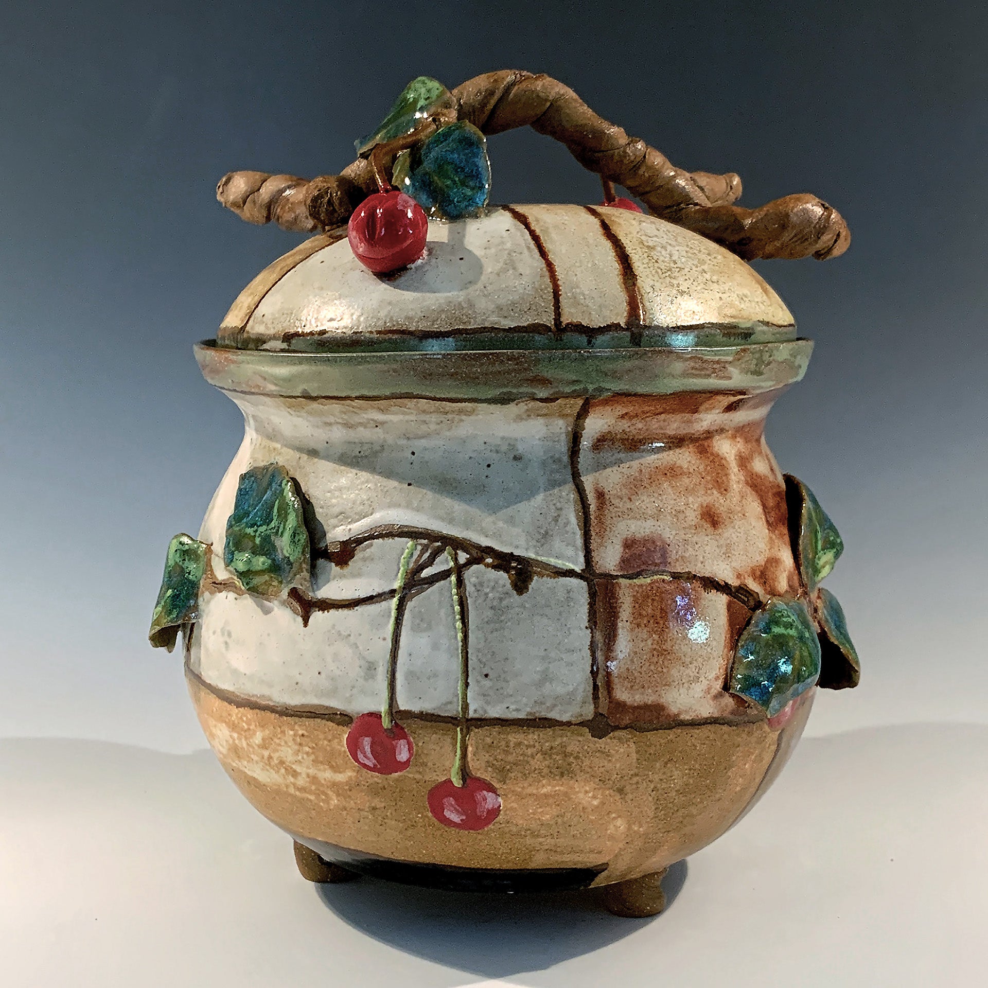 Cherry Lidded Vessels