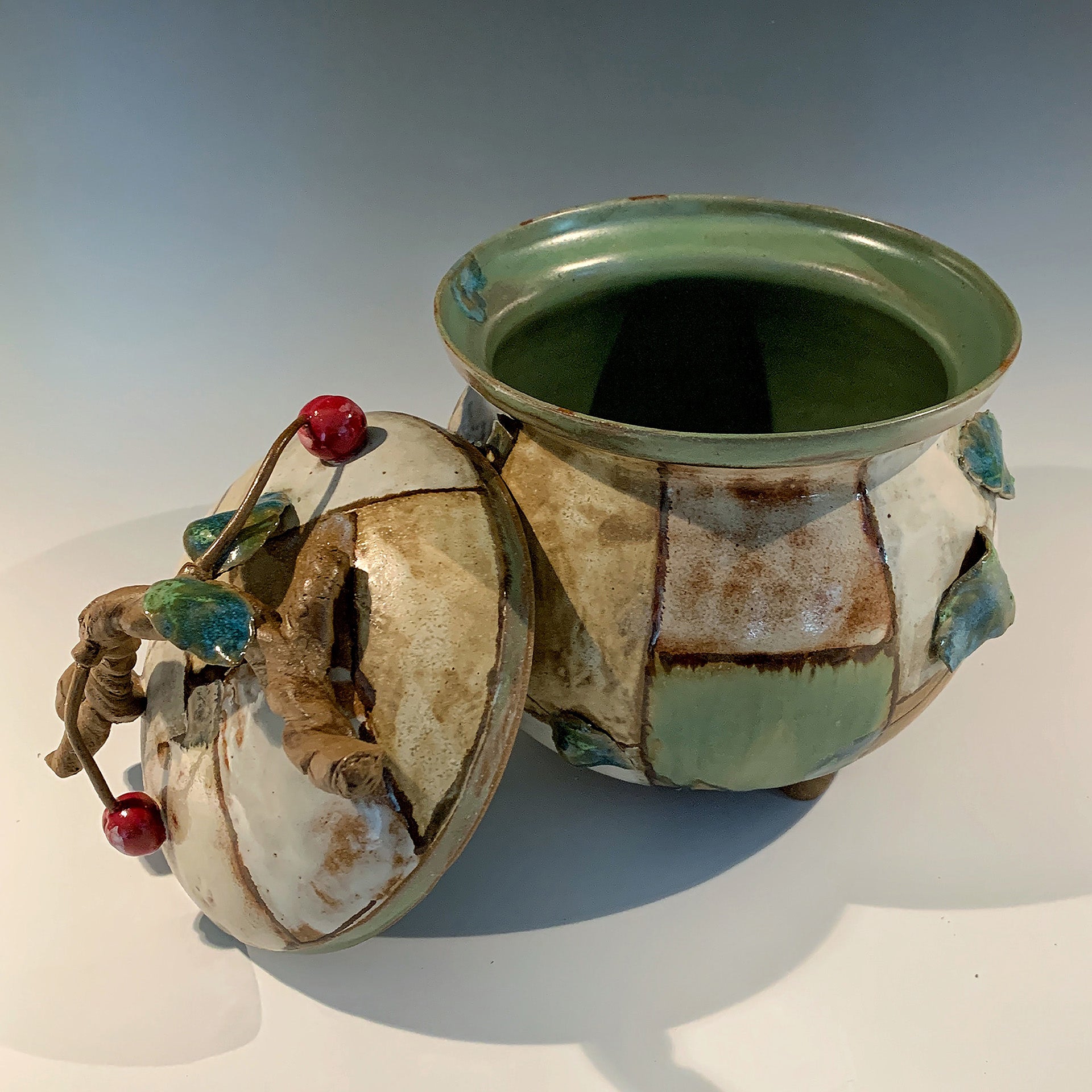 Cherry Lidded Vessels