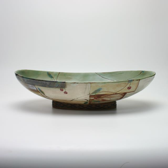 Cherry Oval Footed Bowls