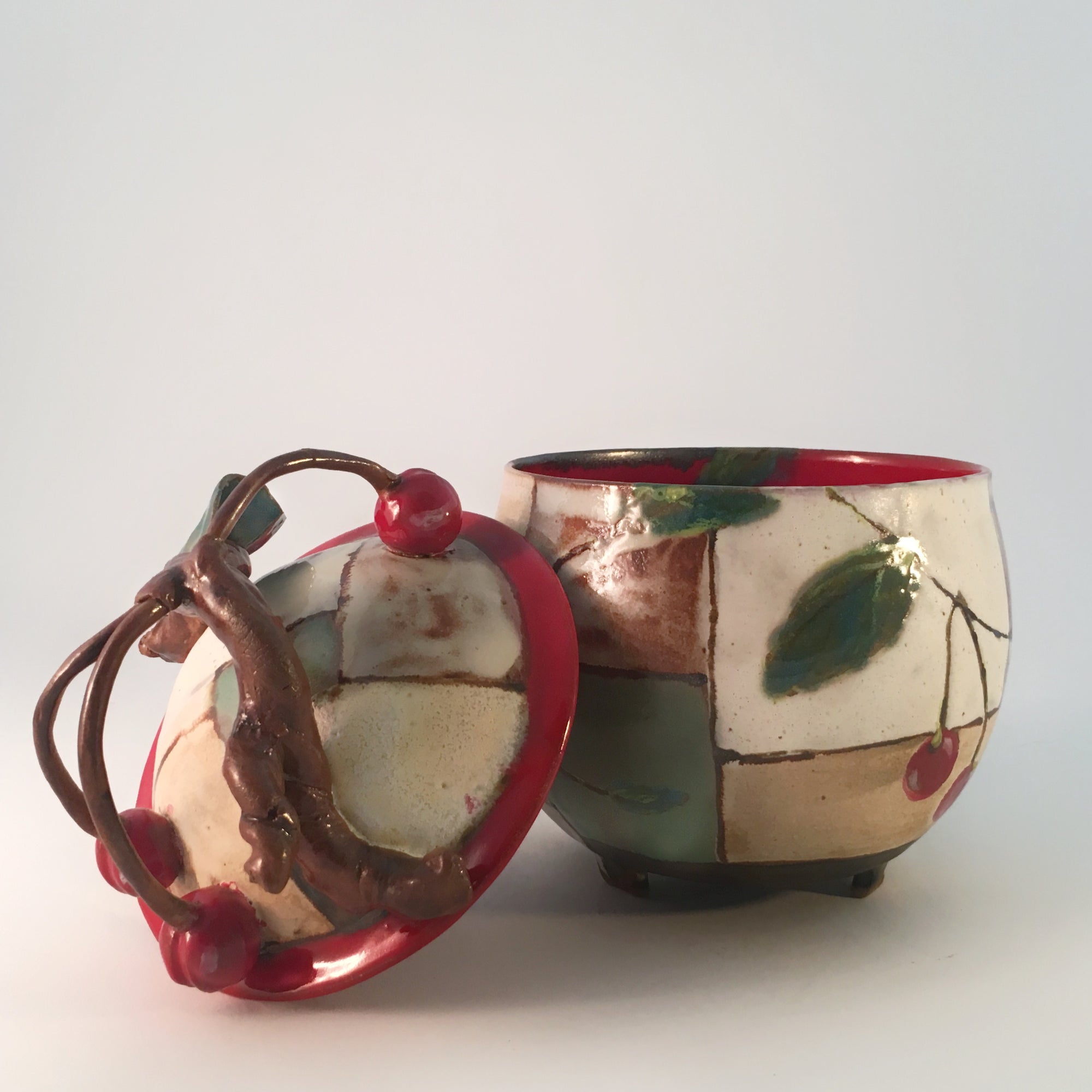 Cherry Lidded Vessels