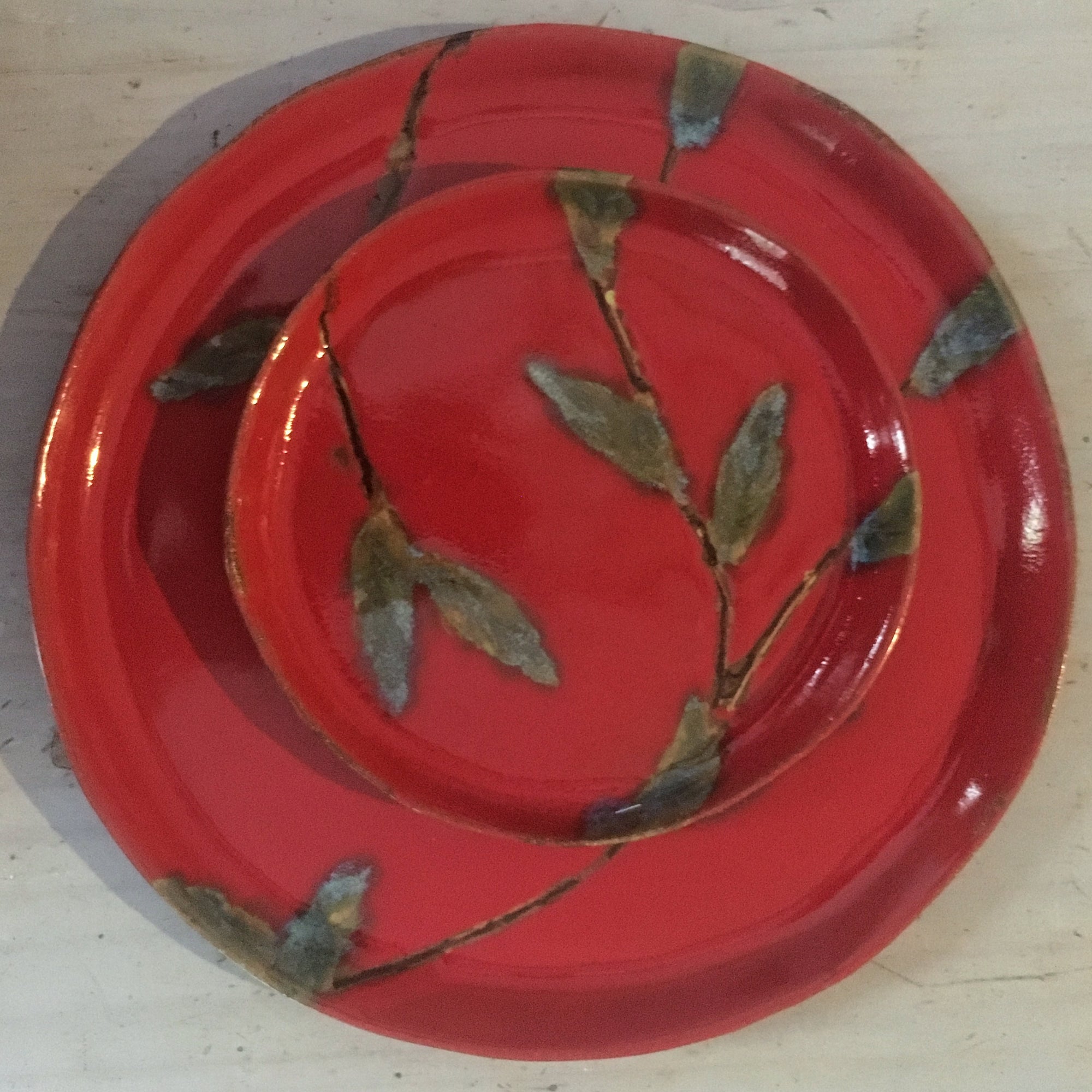 Cherry Plates + Leaf only