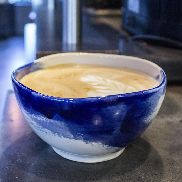 Citi Rustique Latte Bowl — Sapphire