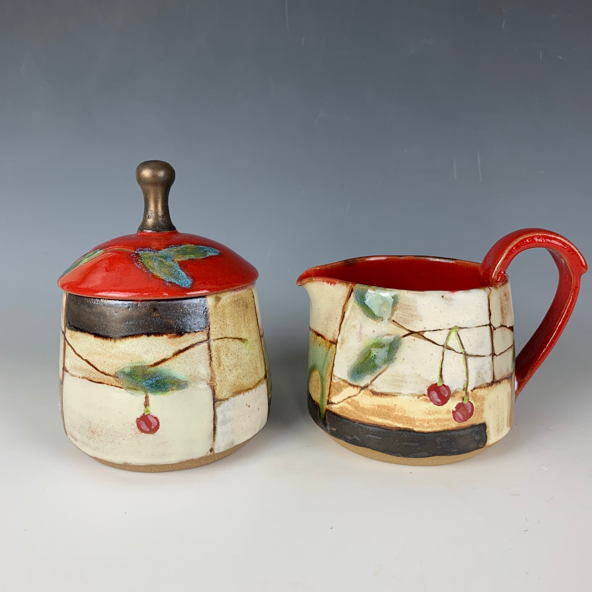 Cherry Cream and Sugar Sets