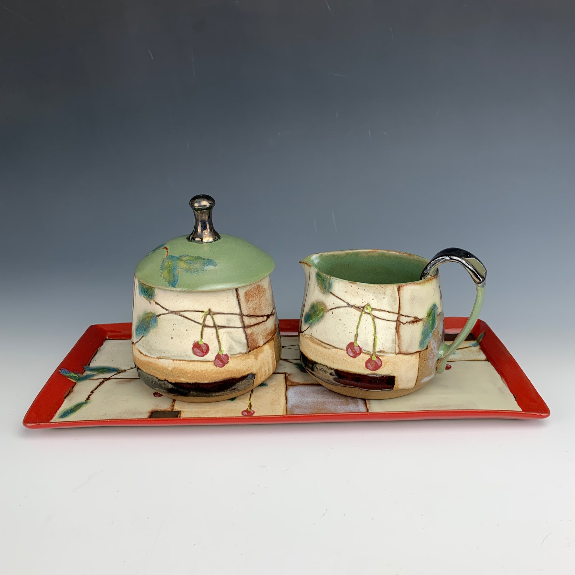 Cherry Cream and Sugar Sets